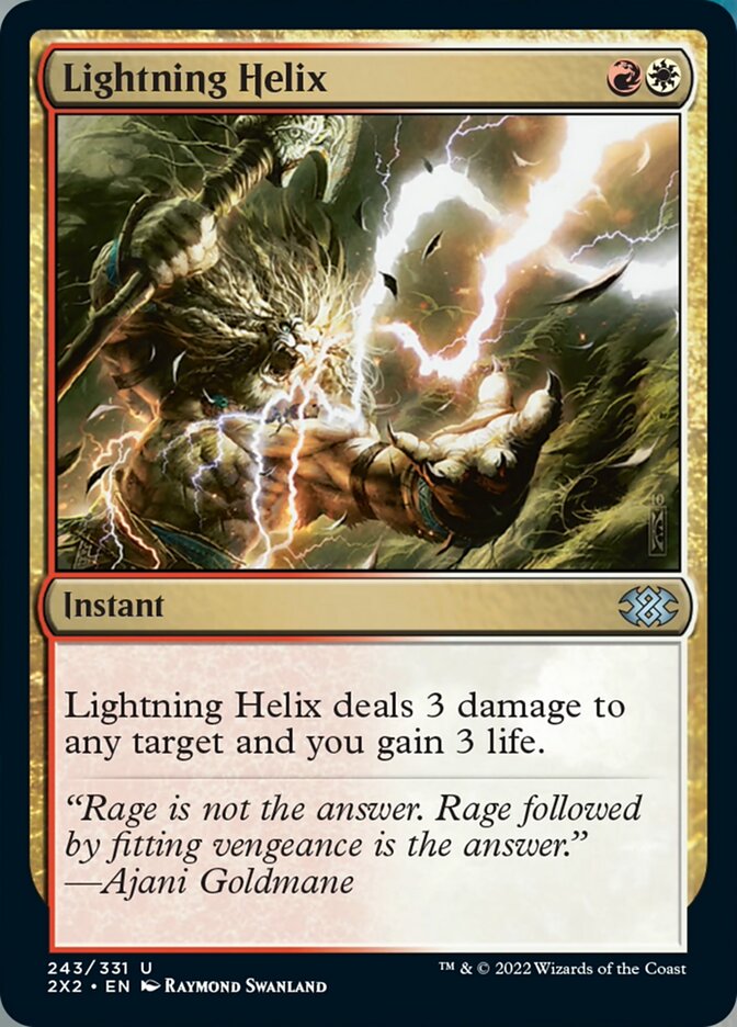 Lightning Helix [Double Masters 2022] | Jomio and Rueliete's Cards and Comics