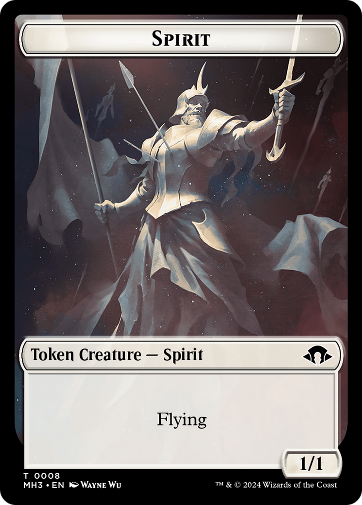 Spirit Token (0008) [Modern Horizons 3 Tokens] | Jomio and Rueliete's Cards and Comics