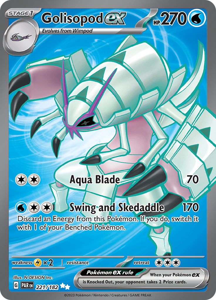 Golisopod ex (221/182) [Scarlet & Violet: Paradox Rift] | Jomio and Rueliete's Cards and Comics