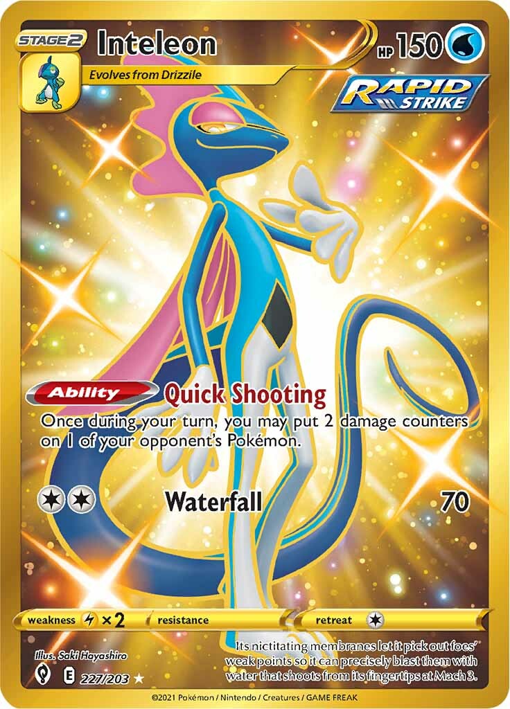Inteleon (227/203) [Sword & Shield: Evolving Skies] | Jomio and Rueliete's Cards and Comics