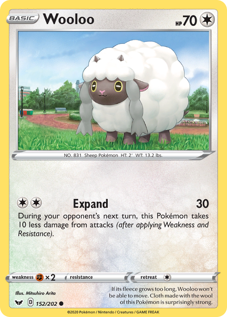 Wooloo (152/202) [Sword & Shield: Base Set] | Jomio and Rueliete's Cards and Comics