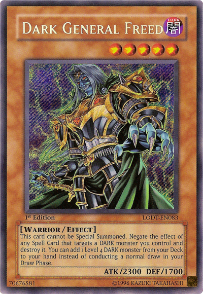 Dark General Freed [LODT-EN083] Secret Rare | Jomio and Rueliete's Cards and Comics