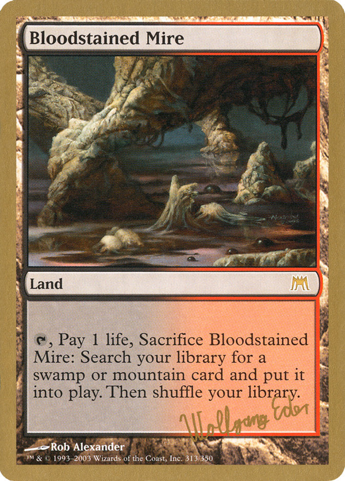 Bloodstained Mire (Wolfgang Eder) [World Championship Decks 2003] | Jomio and Rueliete's Cards and Comics