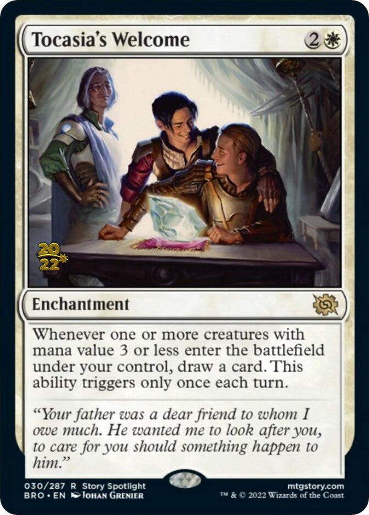 Tocasia's Welcome [The Brothers' War Prerelease Promos] | Jomio and Rueliete's Cards and Comics