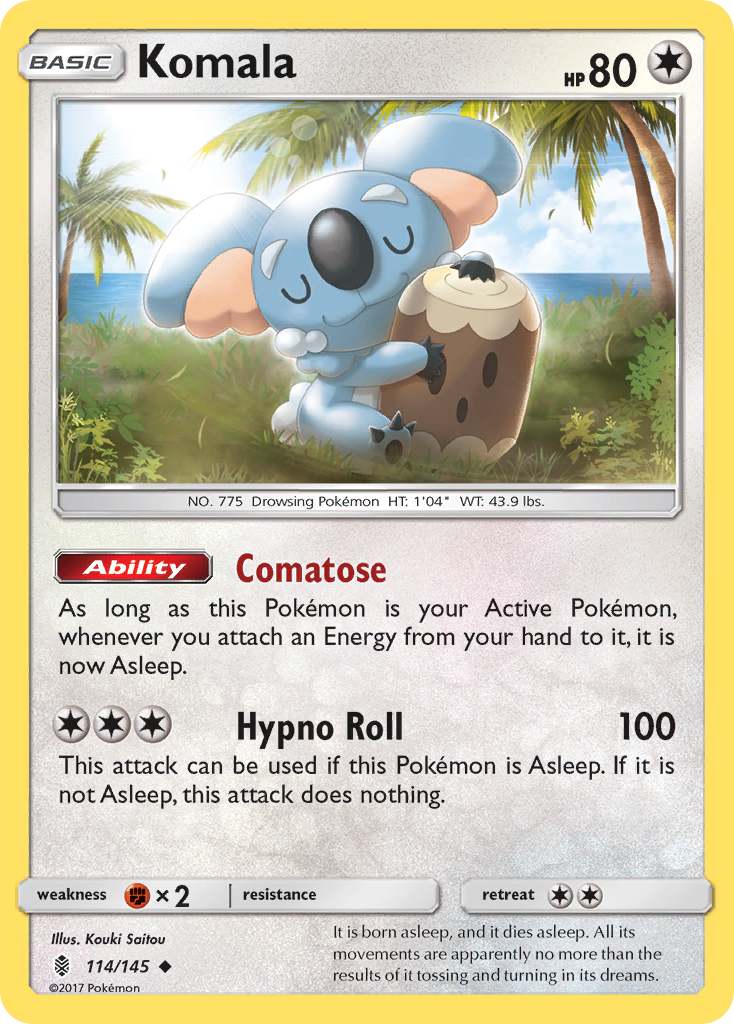 Komala (114/145) [Sun & Moon: Guardians Rising] | Jomio and Rueliete's Cards and Comics