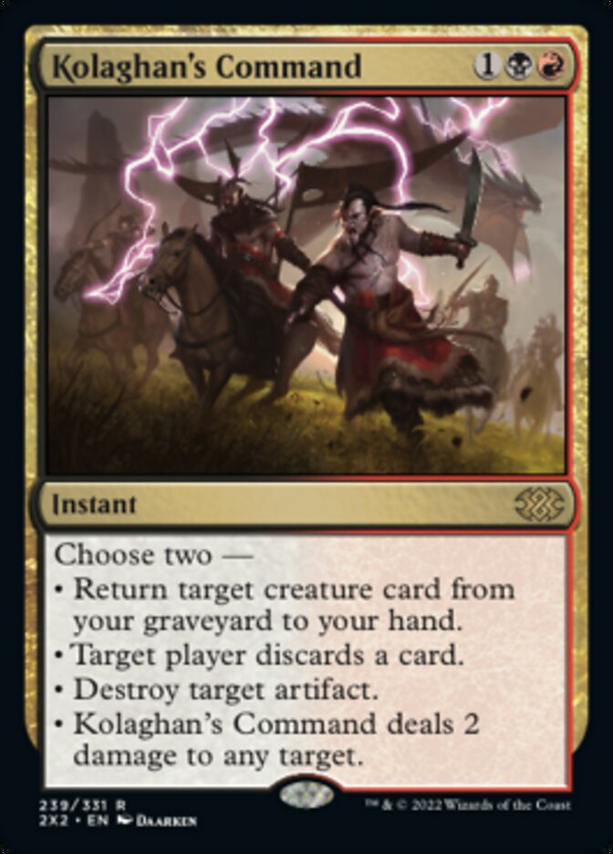 Kolaghan's Command [Double Masters 2022] | Jomio and Rueliete's Cards and Comics