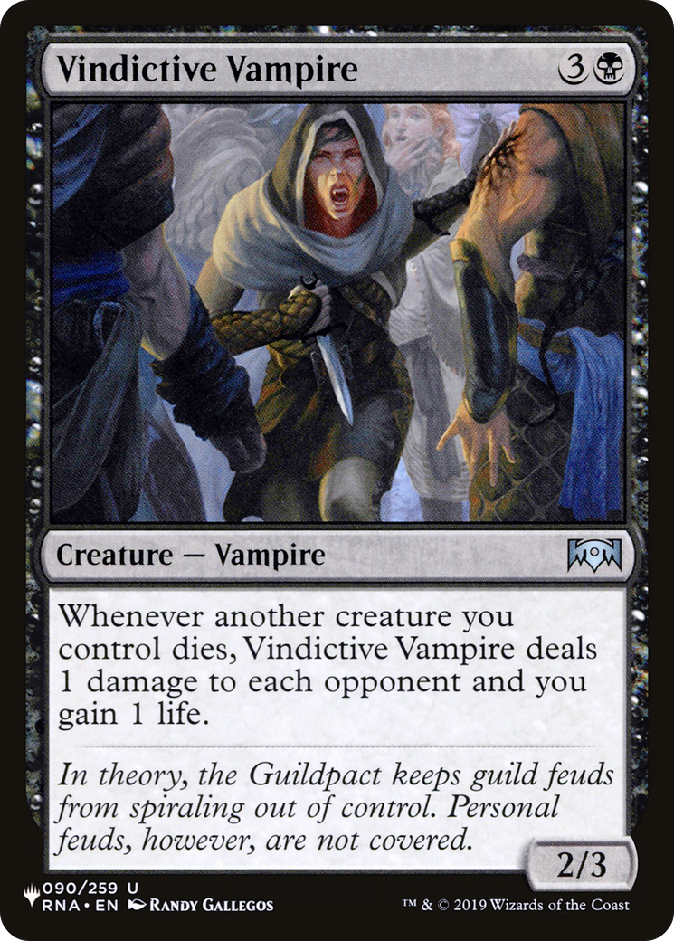 Vindictive Vampire [The List] | Jomio and Rueliete's Cards and Comics