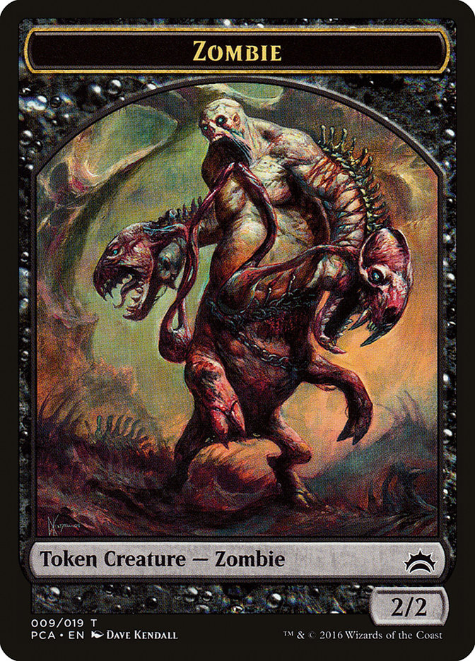 Zombie // Hellion Double-Sided Token [Planechase Anthology Tokens] | Jomio and Rueliete's Cards and Comics