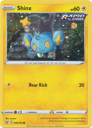 Shinx (046/163) (Cosmos Holo) [Sword & Shield: Battle Styles] | Jomio and Rueliete's Cards and Comics