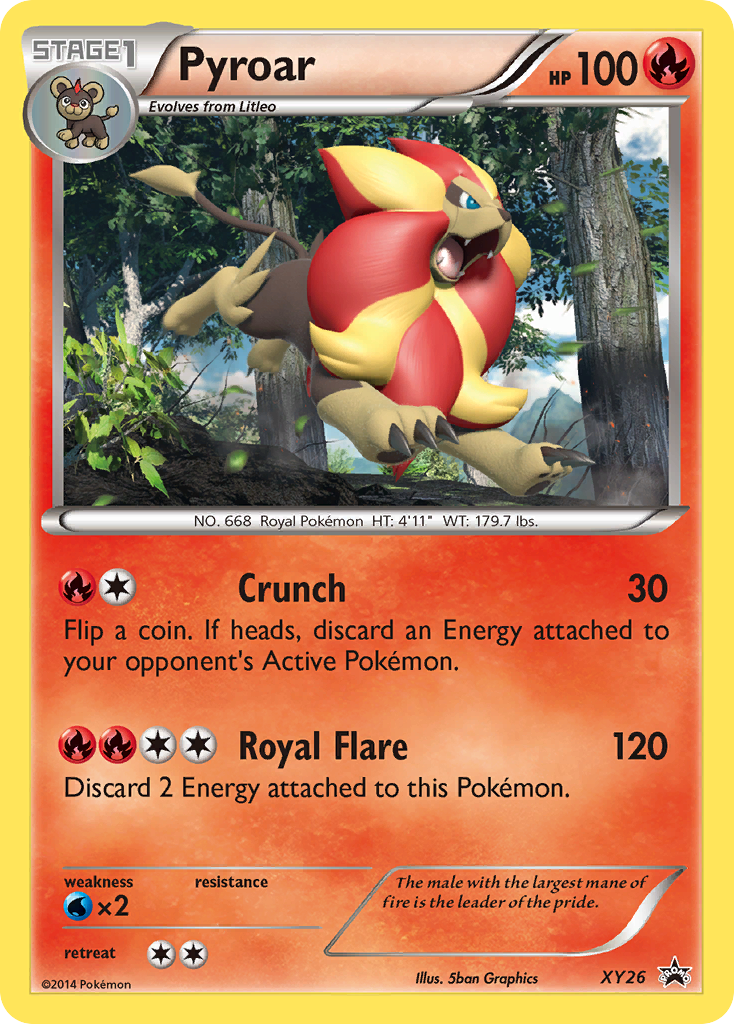 Pyroar (XY26) [XY: Black Star Promos] | Jomio and Rueliete's Cards and Comics