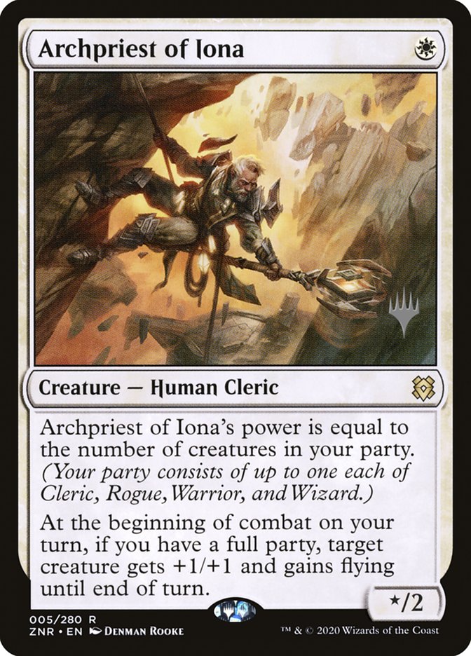 Archpriest of Iona (Promo Pack) [Zendikar Rising Promos] | Jomio and Rueliete's Cards and Comics