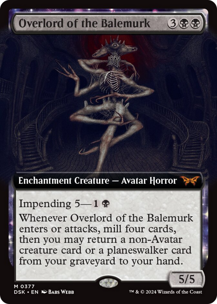 Overlord of the Balemurk (Extended Art) [Duskmourn: House of Horror] | Jomio and Rueliete's Cards and Comics