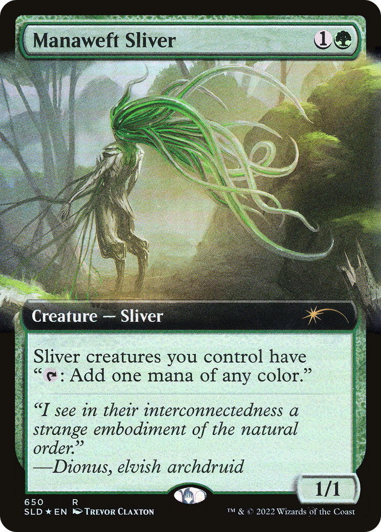 Manaweft Sliver (Extended Art) [Secret Lair Drop Promos] | Jomio and Rueliete's Cards and Comics
