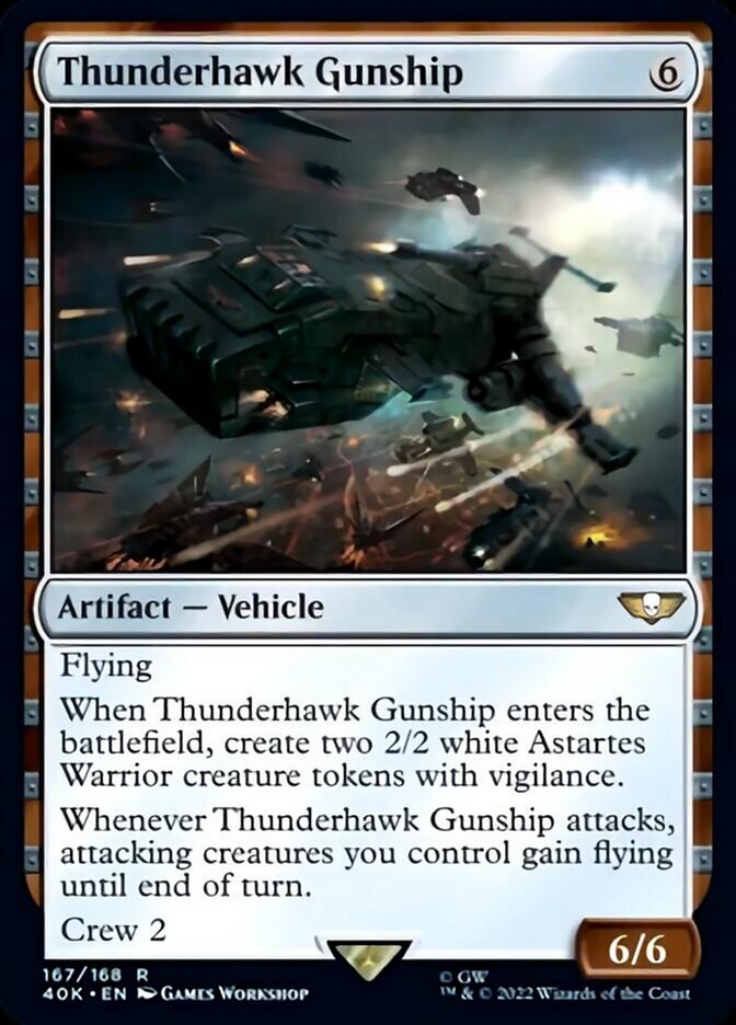 Thunderhawk Gunship (Surge Foil) [Warhammer 40,000] | Jomio and Rueliete's Cards and Comics
