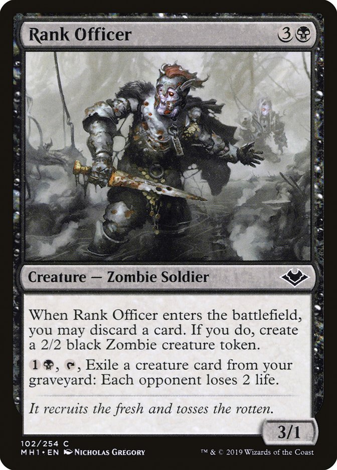 Rank Officer [Modern Horizons] | Jomio and Rueliete's Cards and Comics