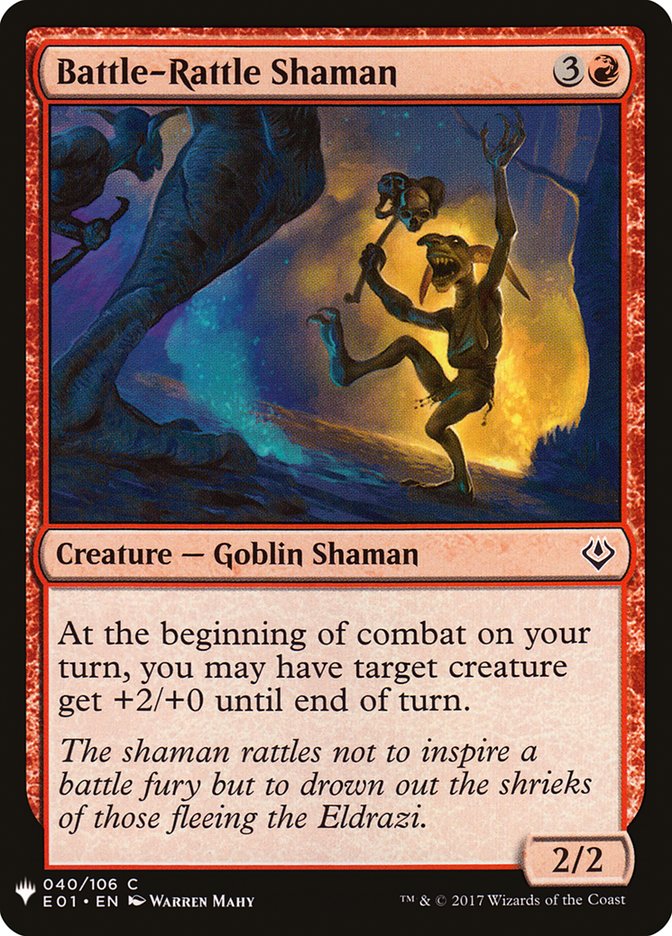 Battle-Rattle Shaman [Mystery Booster] | Jomio and Rueliete's Cards and Comics
