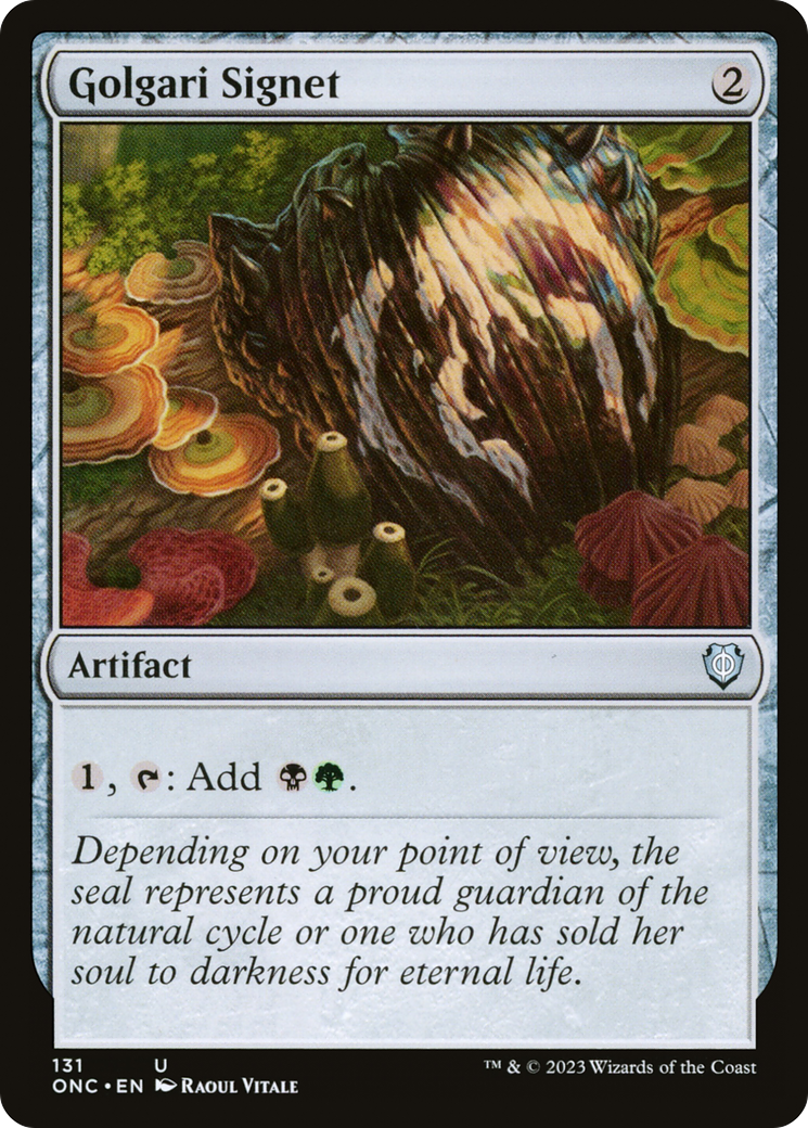 Golgari Signet [Phyrexia: All Will Be One Commander] | Jomio and Rueliete's Cards and Comics