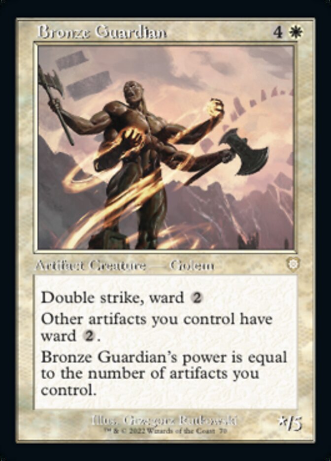 Bronze Guardian (Retro) [The Brothers' War Commander] | Jomio and Rueliete's Cards and Comics