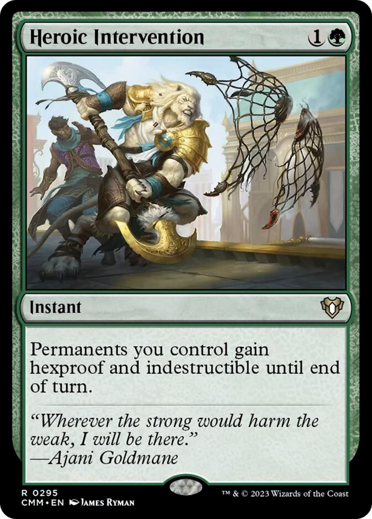 Heroic Intervention [Commander Masters] | Jomio and Rueliete's Cards and Comics