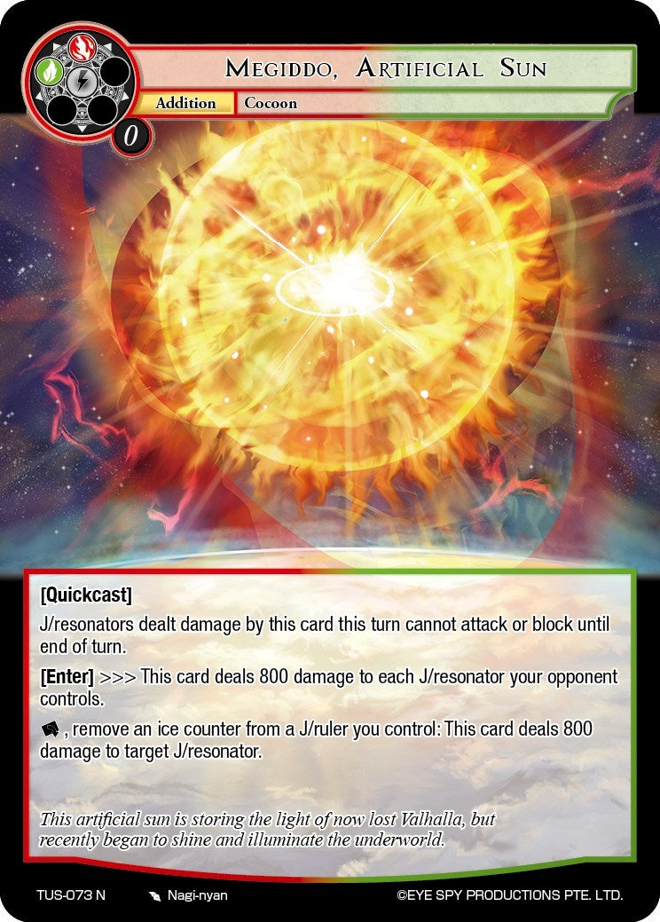 Megiddo, Artificial Sun (TUS-073 N) [The Underworld of Secrets] | Jomio and Rueliete's Cards and Comics