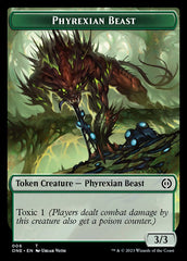 Phyrexian Mite (011) // Phyrexian Beast Double-Sided Token [Phyrexia: All Will Be One Tokens] | Jomio and Rueliete's Cards and Comics