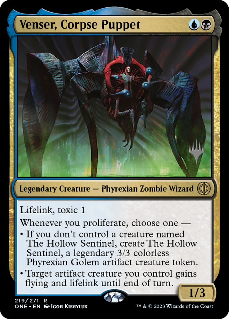 Venser, Corpse Puppet (Promo Pack) [Phyrexia: All Will Be One Promos] | Jomio and Rueliete's Cards and Comics