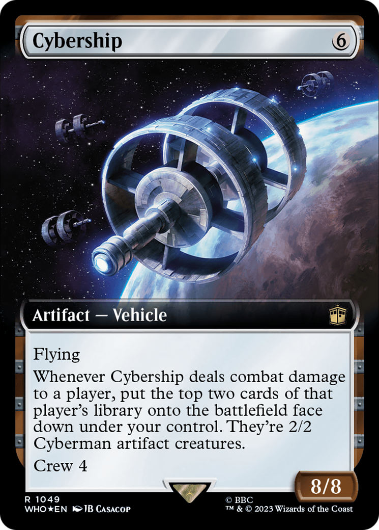 Cybership (Extended Art) (Surge Foil) [Doctor Who] | Jomio and Rueliete's Cards and Comics