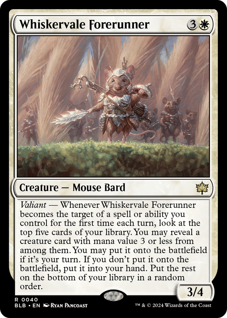 Whiskervale Forerunner [Bloomburrow] | Jomio and Rueliete's Cards and Comics