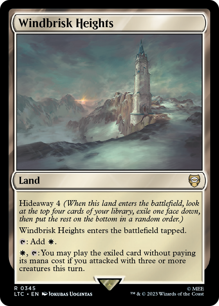 Windbrisk Heights [The Lord of the Rings: Tales of Middle-Earth Commander] | Jomio and Rueliete's Cards and Comics