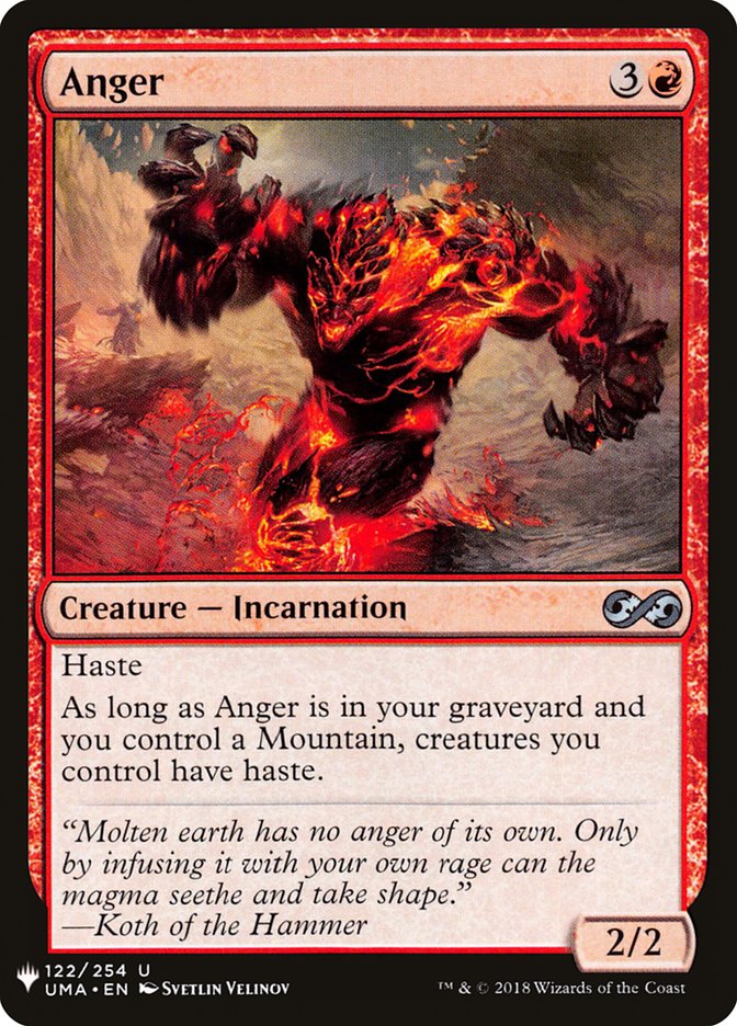 Anger [Mystery Booster] | Jomio and Rueliete's Cards and Comics