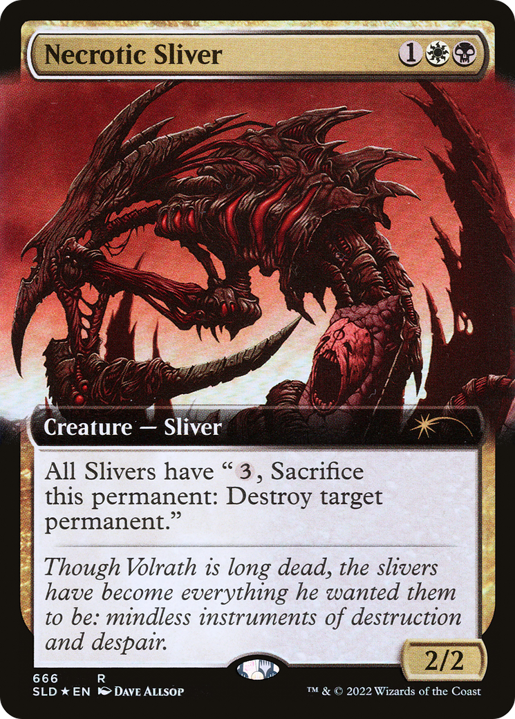 Necrotic Sliver (Extended Art) [Secret Lair Drop Promos] | Jomio and Rueliete's Cards and Comics
