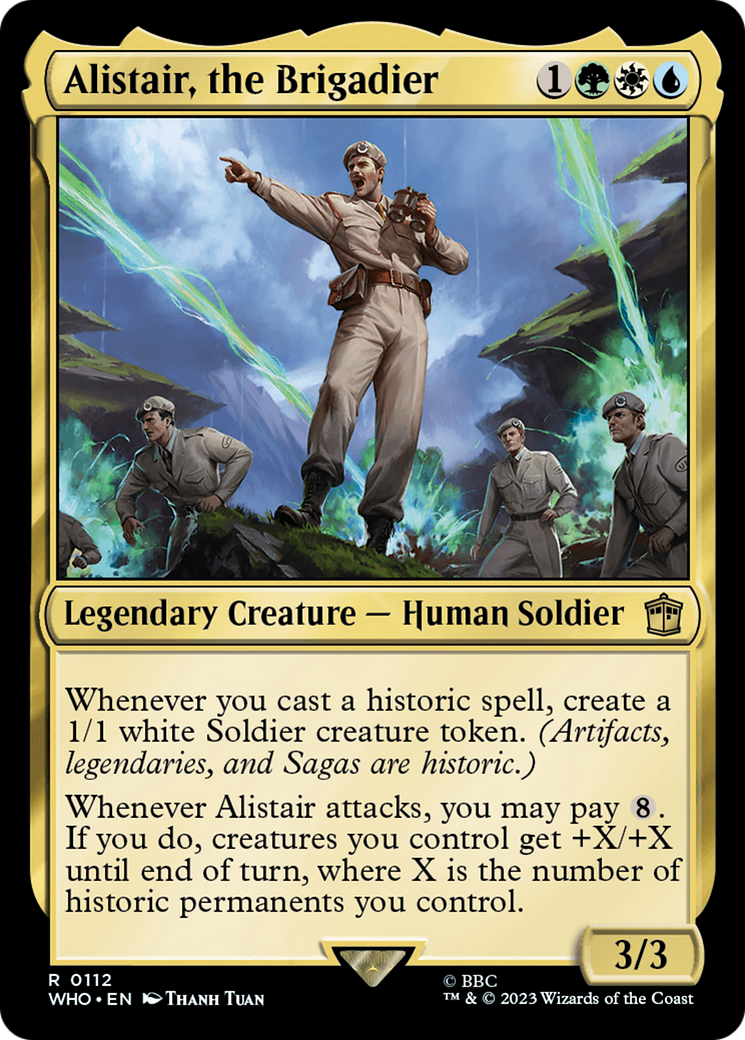 Alistair, the Brigadier [Doctor Who] | Jomio and Rueliete's Cards and Comics