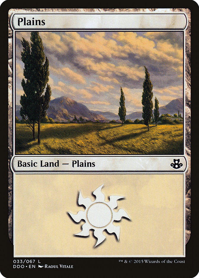 Plains (33) [Duel Decks: Elspeth vs. Kiora] | Jomio and Rueliete's Cards and Comics