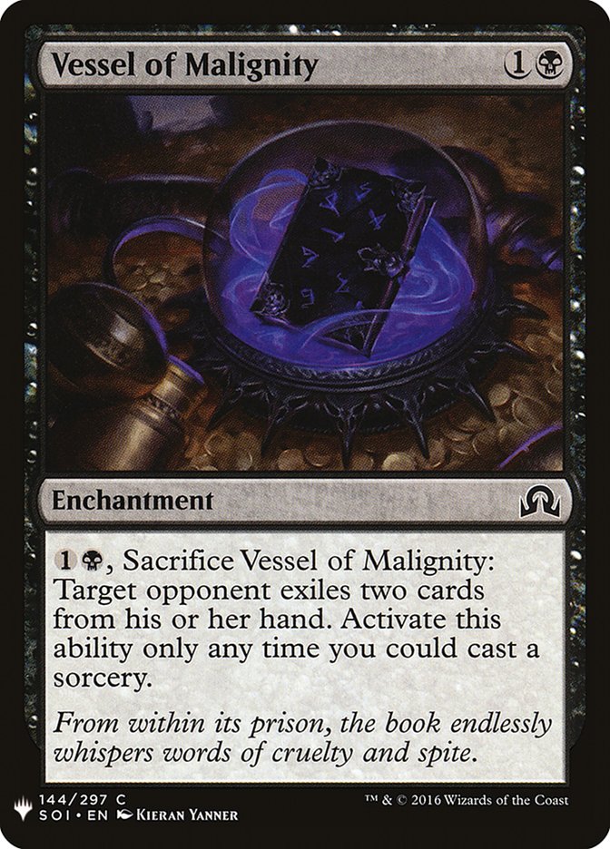 Vessel of Malignity [Mystery Booster] | Jomio and Rueliete's Cards and Comics