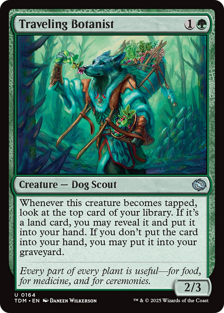 Traveling Botanist [Tarkir: Dragonstorm] | Jomio and Rueliete's Cards and Comics