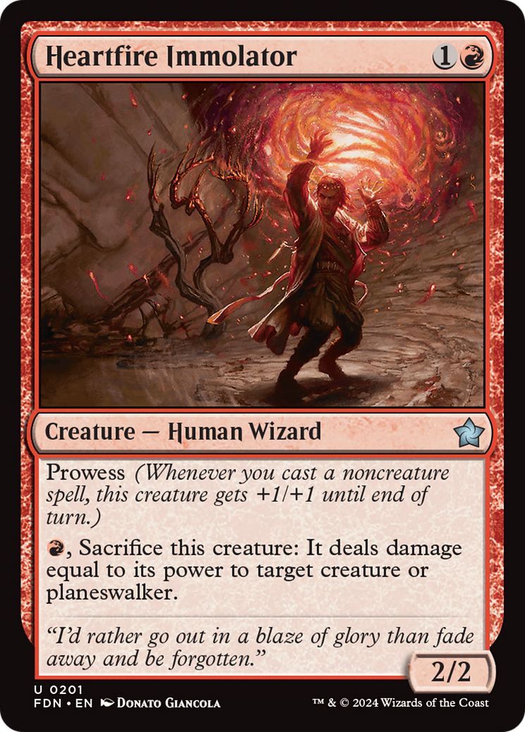 Heartfire Immolator [Foundations] | Jomio and Rueliete's Cards and Comics