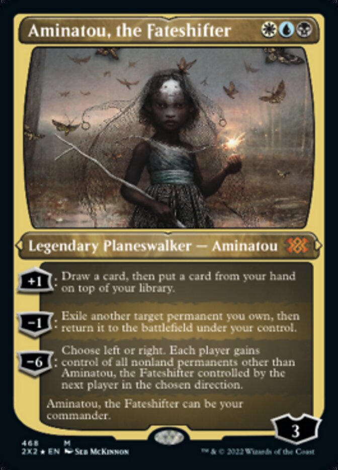 Aminatou, the Fateshifter (Foil Etched) [Double Masters 2022] | Jomio and Rueliete's Cards and Comics