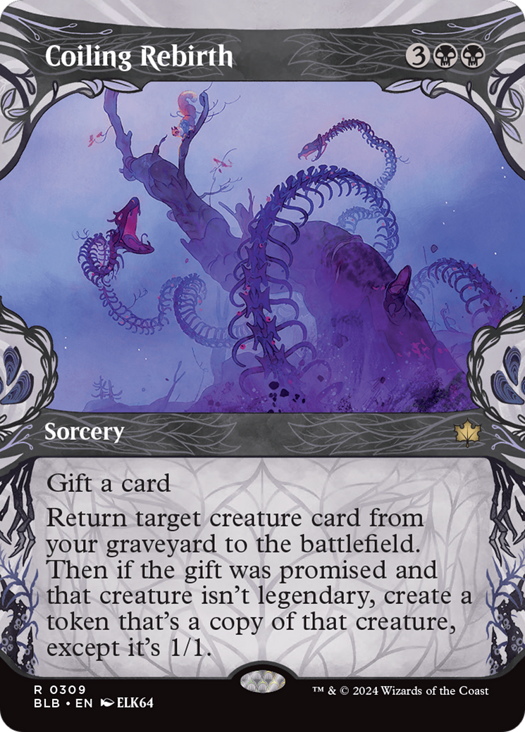 Coiling Rebirth (Showcase) [Bloomburrow] | Jomio and Rueliete's Cards and Comics