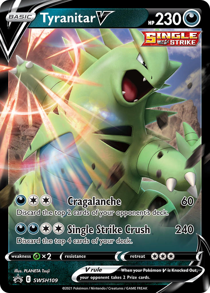 Tyranitar V (SWSH109) [Sword & Shield: Black Star Promos] | Jomio and Rueliete's Cards and Comics
