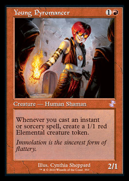 Young Pyromancer (Timeshifted) [Time Spiral Remastered] | Jomio and Rueliete's Cards and Comics