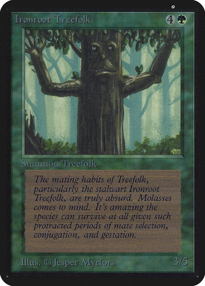 Ironroot Treefolk [Alpha Edition] | Jomio and Rueliete's Cards and Comics