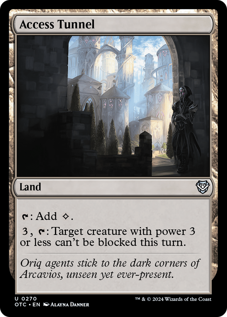 Access Tunnel [Outlaws of Thunder Junction Commander] | Jomio and Rueliete's Cards and Comics