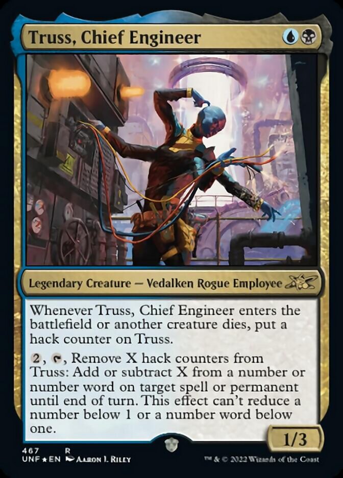 Truss, Chief Engineer (Galaxy Foil) [Unfinity] | Jomio and Rueliete's Cards and Comics