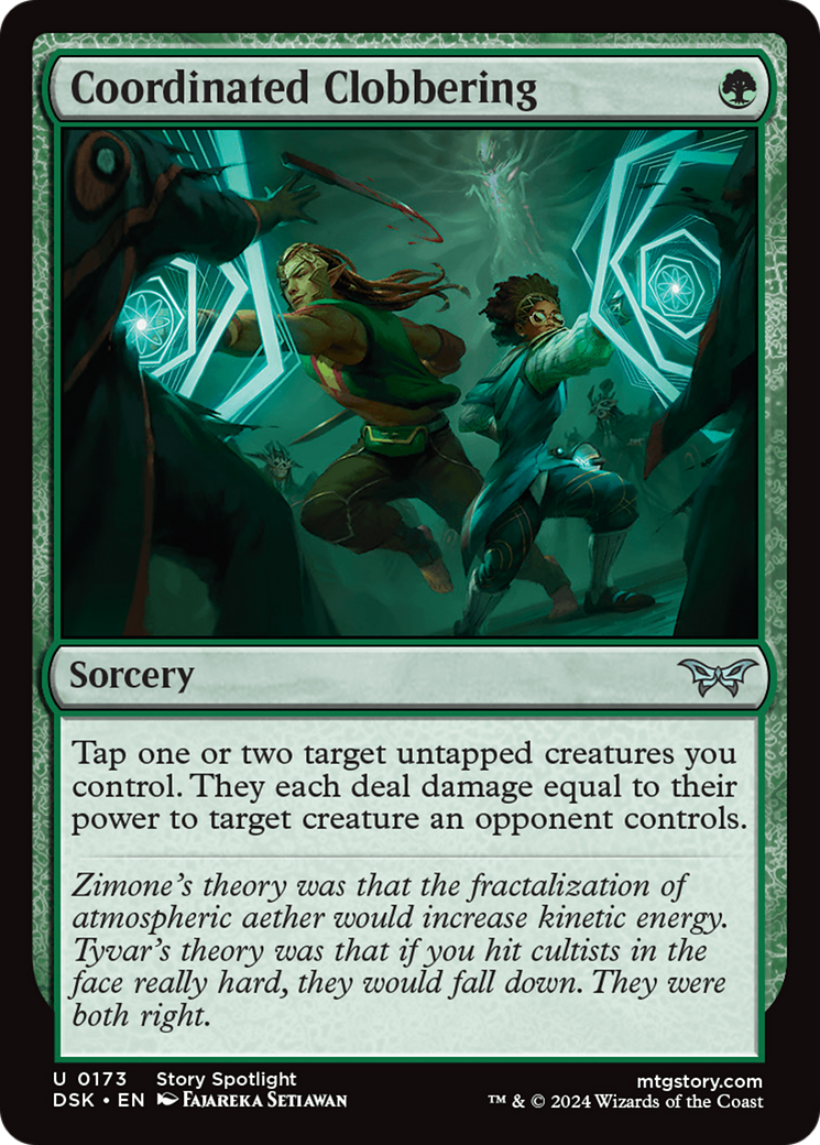 Coordinated Clobbering [Duskmourn: House of Horror] | Jomio and Rueliete's Cards and Comics