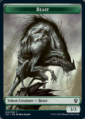 Beast (010) // Whale Double-Sided Token [Commander 2021 Tokens] | Jomio and Rueliete's Cards and Comics