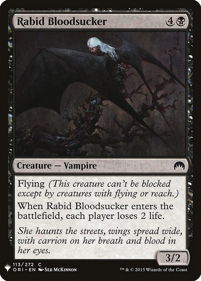 Rabid Bloodsucker [Mystery Booster] | Jomio and Rueliete's Cards and Comics
