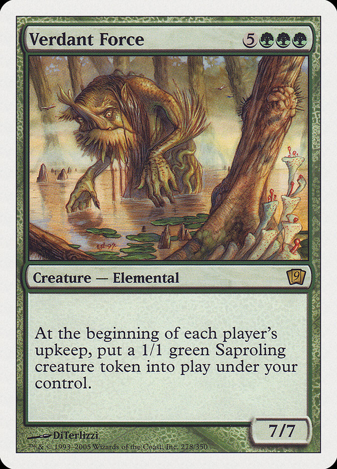 Verdant Force (9th Edition) [Oversize Cards] | Jomio and Rueliete's Cards and Comics