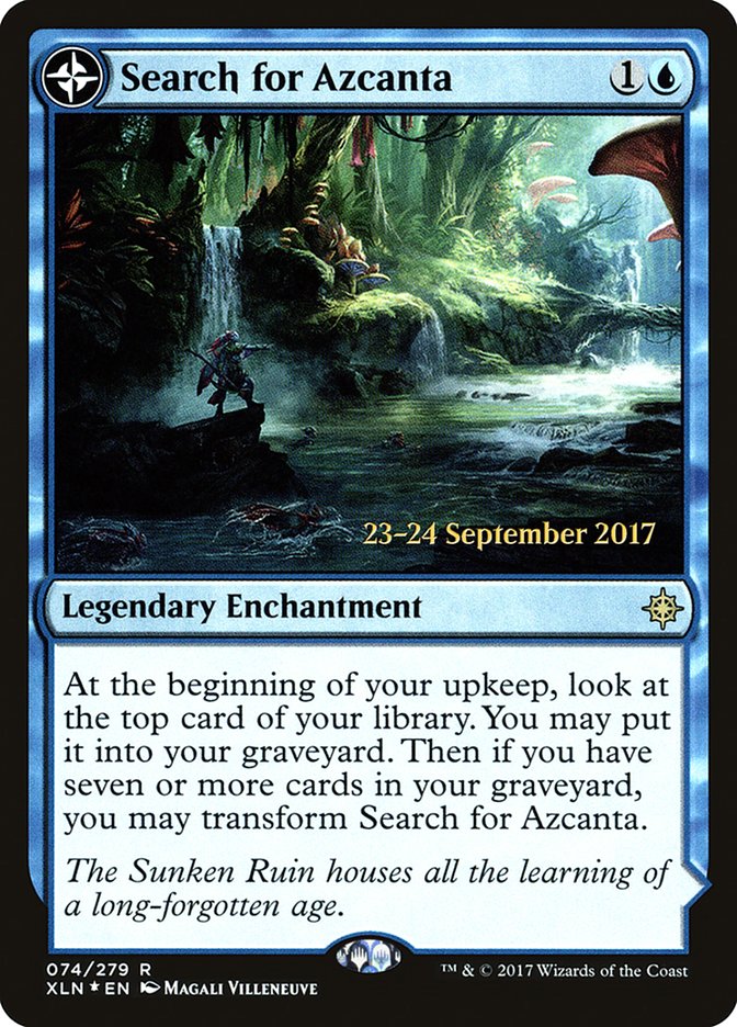 Search for Azcanta // Azcanta, the Sunken Ruin [Ixalan Prerelease Promos] | Jomio and Rueliete's Cards and Comics