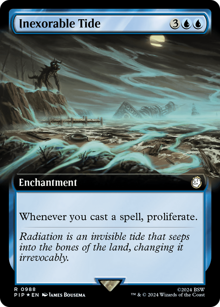 Inexorable Tide (Extended Art) (Surge Foil) [Fallout] | Jomio and Rueliete's Cards and Comics