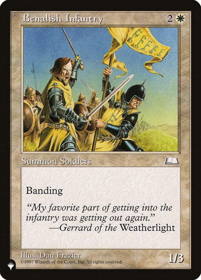 Benalish Infantry [The List] | Jomio and Rueliete's Cards and Comics